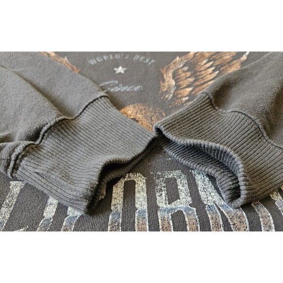 Hollister Cropped Sweatshirt Womens MEDIUM Pullover Long Sleeve Wild & Free - Picture 3 of 9